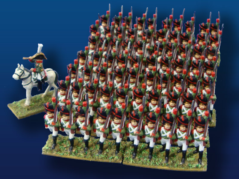 Italian Old Guard Grenadier regiment ( 70 foot, 1 mounted)
