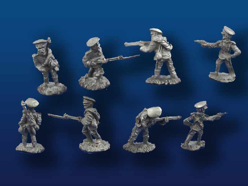 25mm Ahketon WW1 Russians ( 20 Figs, 4 poses)