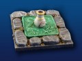 2x2” Rough Stone Tile w/ Asian Style Fountain