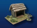 Wattle Shed w/ Thatched Roof
