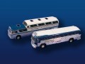 HO Scale Grey Hound Buses (2)